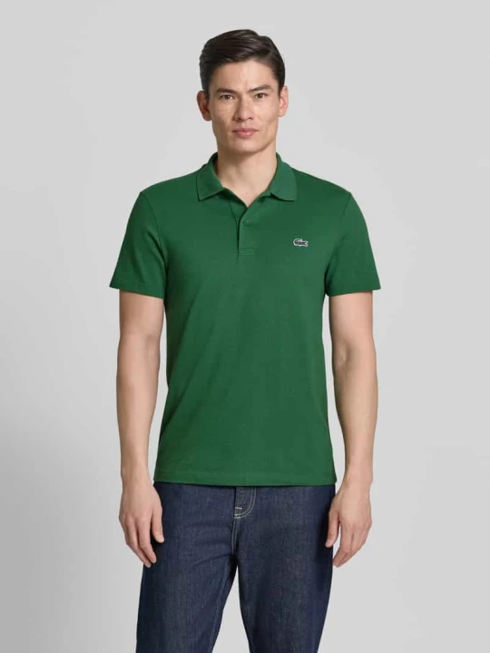 Zdjęcie produktu Koszulka polo o kroju regular fit z mieszanki bawełny Lacoste Zielony