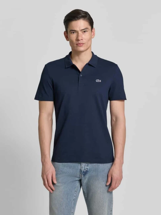 Zdjęcie produktu Koszulka polo o kroju regular fit z mieszanki bawełny Lacoste Ciemnoniebieski