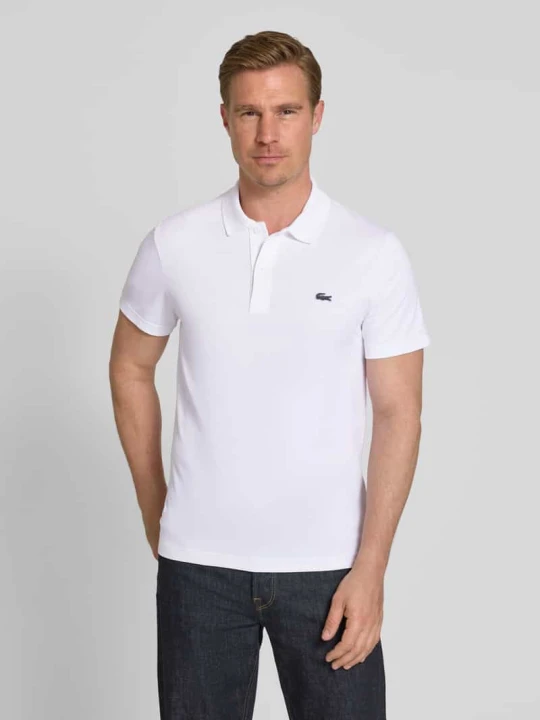 Zdjęcie produktu Koszulka polo o kroju regular fit z mieszanki bawełny Lacoste Biały