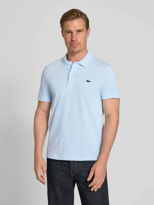 Zdjęcie produktu Koszulka polo o kroju regular fit z mieszanki bawełny Lacoste Jasnoniebieski