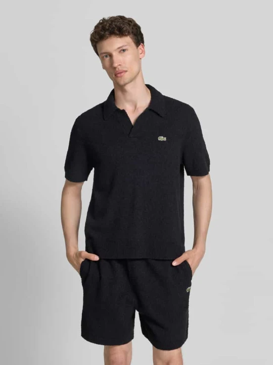 Zdjęcie produktu Koszulka polo o kroju regular fit z mieszanki bawełny Lacoste Ciemnoniebieski