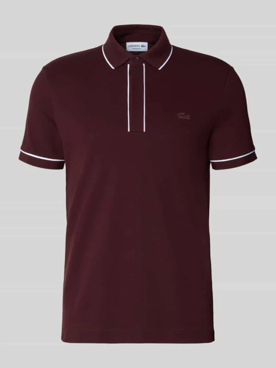 Zdjęcie produktu Koszulka polo o kroju regular fit z mieszanki bawełny Lacoste Ciemnoczerwony
