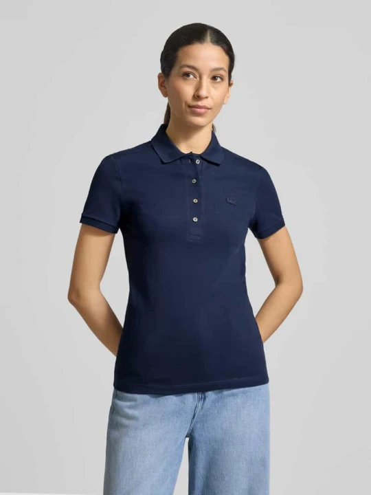 Zdjęcie produktu Koszulka polo o kroju regular fit z mieszanki bawełny Lacoste Ciemnoniebieski