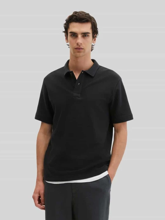 Zdjęcie produktu Koszulka polo o kroju regular fit z mieszanki bawełny Marc O'Polo Czarny