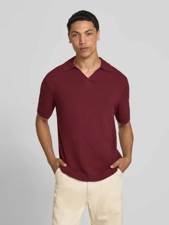 Zdjęcie produktu Koszulka polo o kroju regular fit z mieszanki bawełny Marc O'Polo Bordowy