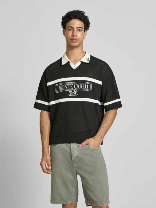 Zdjęcie produktu Koszulka polo o kroju regular fit z mieszanki bawełny model 'ACE LIFE' Only & Sons Czarny