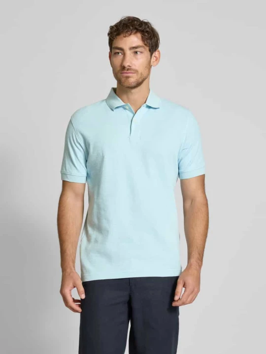 Zdjęcie produktu Koszulka polo o kroju regular fit z mieszanki bawełny model ‘JASON’ Selected Jasnoniebieski