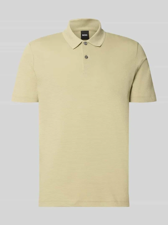 Zdjęcie produktu koszulka polo o kroju regular fit z mieszanki bawełny model 'PARLAY 240' Boss Beżowy