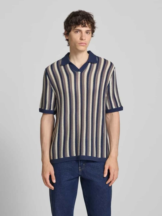 Zdjęcie produktu Koszulka polo o kroju regular fit z mieszanki bawełny model 'THUE' Only & Sons Granatowy
