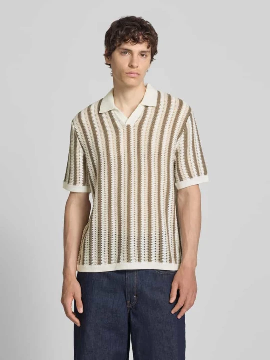Zdjęcie produktu Koszulka polo o kroju regular fit z mieszanki bawełny model 'THUE' Only & Sons Złamany biały