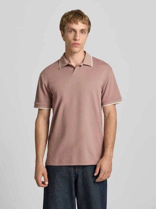 Zdjęcie produktu Koszulka polo o kroju regular fit z mieszanki bawełny model 'TOMON' Only & Sons Brudnoróżowy