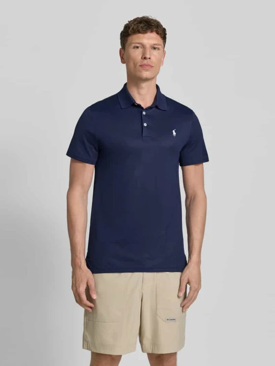 Zdjęcie produktu Koszulka polo o kroju regular fit z mieszanki bawełny model 'TOUR PIQUE' Polo Ralph Lauren Granatowy