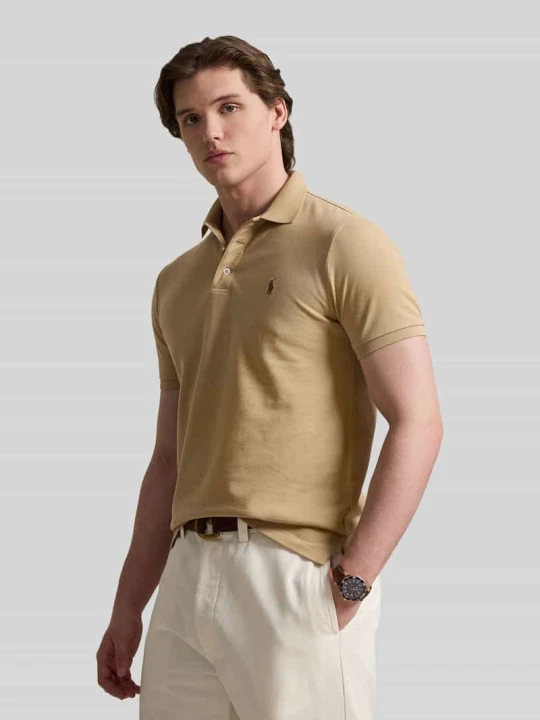 Zdjęcie produktu Koszulka polo o kroju regular fit z mieszanki bawełny Polo Ralph Lauren Beżowy