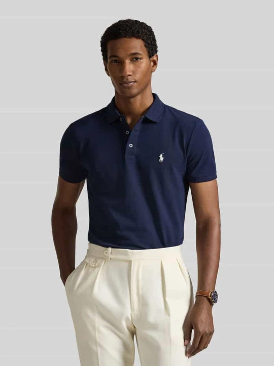 Zdjęcie produktu Koszulka polo o kroju regular fit z mieszanki bawełny Polo Ralph Lauren Granatowy