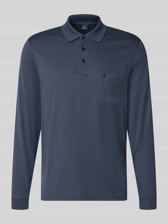 Zdjęcie produktu koszulka polo o kroju regular fit z mieszanki bawełny RAGMAN Jeansowy niebieski