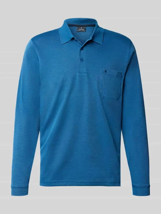 Zdjęcie produktu koszulka polo o kroju regular fit z mieszanki bawełny RAGMAN Niebieski