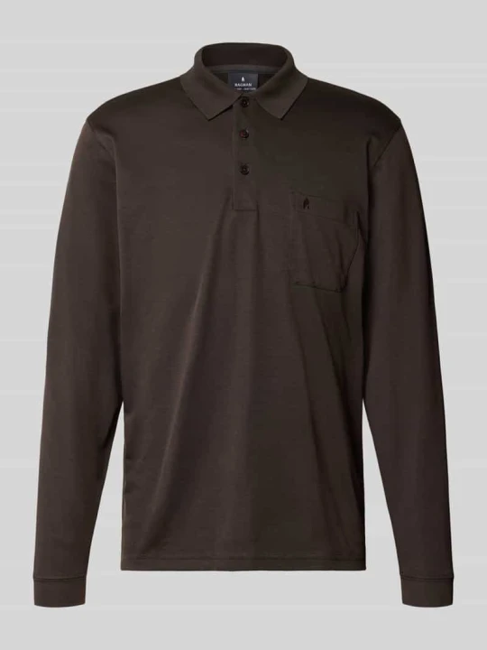 Zdjęcie produktu koszulka polo o kroju regular fit z mieszanki bawełny RAGMAN Średniobrązowy