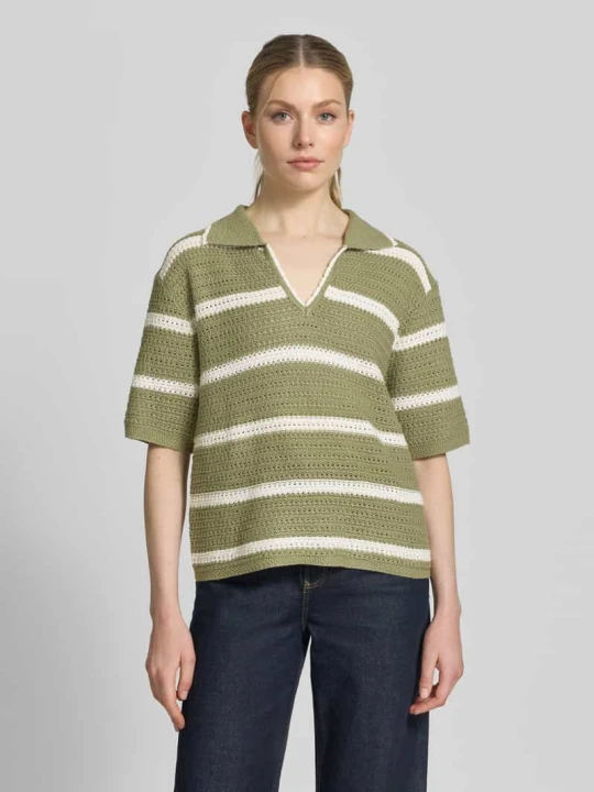 Zdjęcie produktu Koszulka polo o kroju regular fit z mieszanki bawełny s.Oliver Khaki