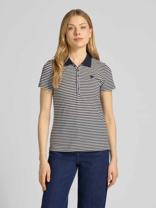 Zdjęcie produktu Koszulka polo o kroju regular fit z mieszanki bawełny Tom Tailor Granatowy