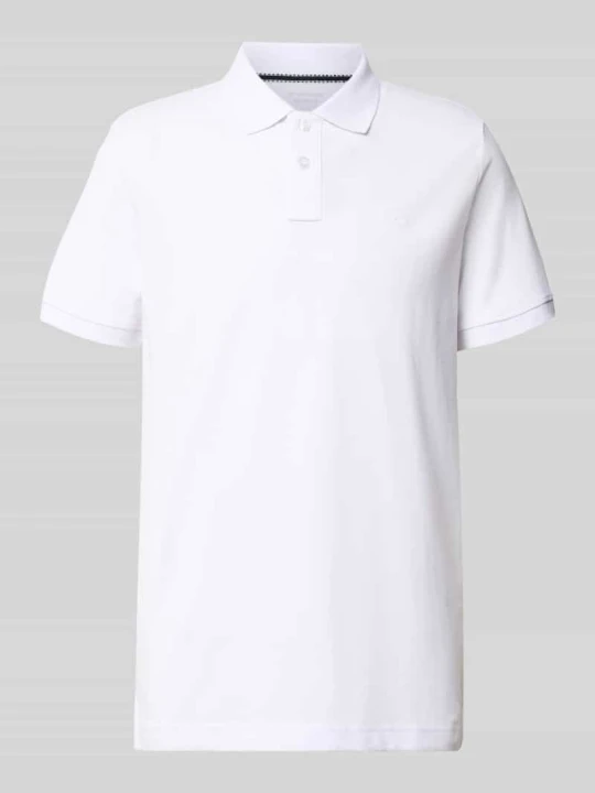 Zdjęcie produktu koszulka polo o kroju regular fit z mieszanki bawełny Tom Tailor Biały