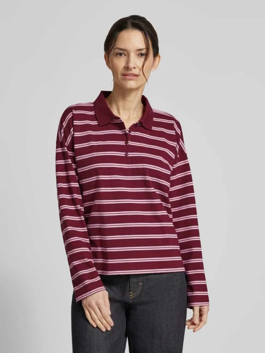Zdjęcie produktu Koszulka polo o kroju regular fit z mieszanki bawełny Tom Tailor Bordowy