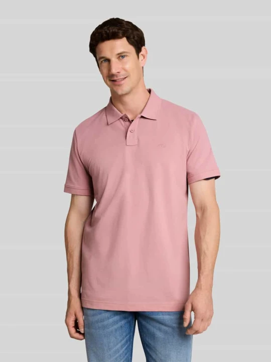 Zdjęcie produktu koszulka polo o kroju regular fit z mieszanki bawełny Tom Tailor Różowy