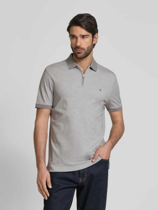 Zdjęcie produktu Koszulka polo o kroju regular fit z mieszanki bawełny Tommy Hilfiger Średnioszary