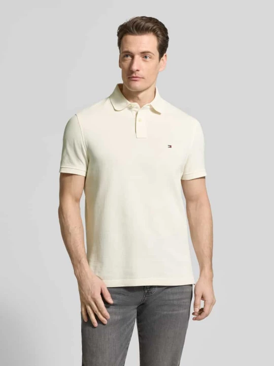 Zdjęcie produktu Koszulka polo o kroju regular fit z mieszanki bawełny Tommy Hilfiger Écru