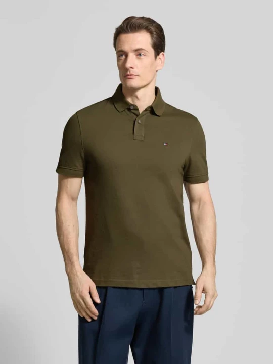 Zdjęcie produktu Koszulka polo o kroju regular fit z mieszanki bawełny Tommy Hilfiger Oliwkowy