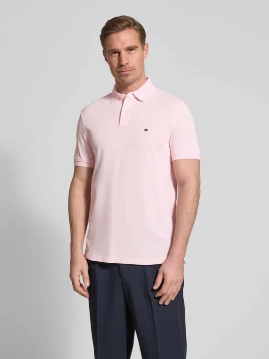 Zdjęcie produktu Koszulka polo o kroju regular fit z mieszanki bawełny Tommy Hilfiger Jasnoróżowy