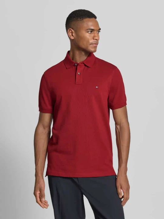 Zdjęcie produktu Koszulka polo o kroju regular fit z mieszanki bawełny Tommy Hilfiger Czerwony