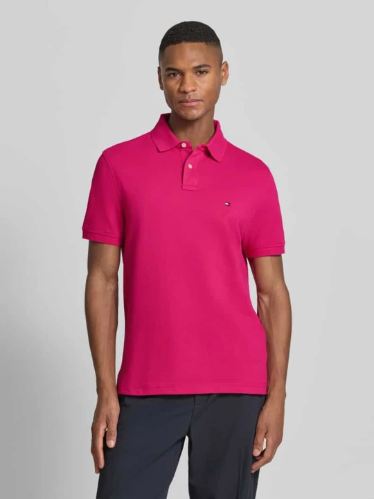 Zdjęcie produktu Koszulka polo o kroju regular fit z mieszanki bawełny Tommy Hilfiger Mocnoróżowy