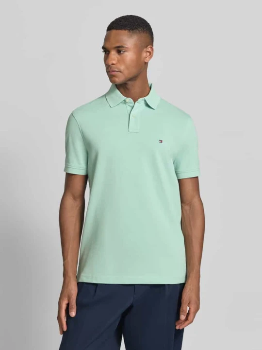 Zdjęcie produktu Koszulka polo o kroju regular fit z mieszanki bawełny Tommy Hilfiger Miętowy