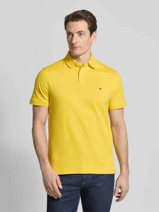 Zdjęcie produktu Koszulka polo o kroju regular fit z mieszanki bawełny Tommy Hilfiger Żółty