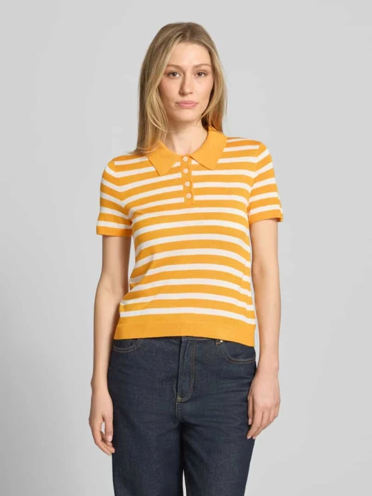 Zdjęcie produktu Koszulka polo o kroju regular fit z mieszanki lyocellu i jedwabiu Tommy Hilfiger Terakotowy