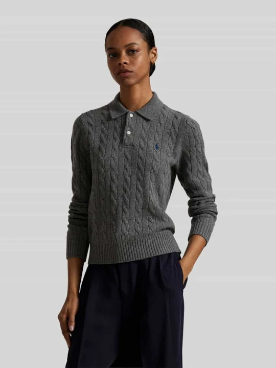 Zdjęcie produktu Koszulka polo o kroju regular fit z mieszanki wełny z dodatkiem kaszmiru Polo Ralph Lauren Średnioszary