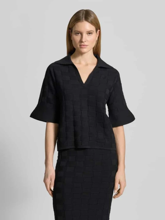 Zdjęcie produktu Koszulka polo o kroju regular fit z mieszanki wiskozy model 'Fapavero' Boss Czarny