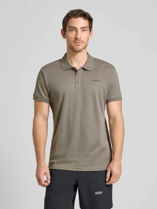 Zdjęcie produktu koszulka polo o kroju regular fit z nadruk z logo model 'BELLMONT' icepeak Grafitowy
