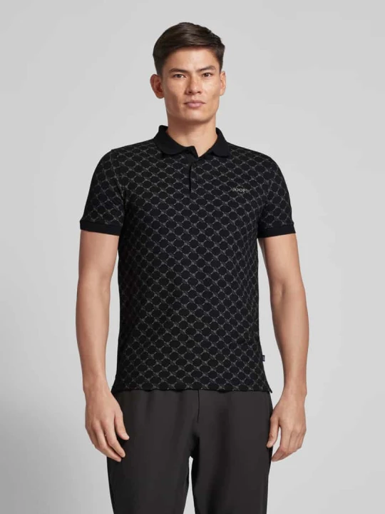 Zdjęcie produktu Koszulka polo o kroju regular fit z wyhaftowanym logo model ‘Paigam’ JOOP! Czarny