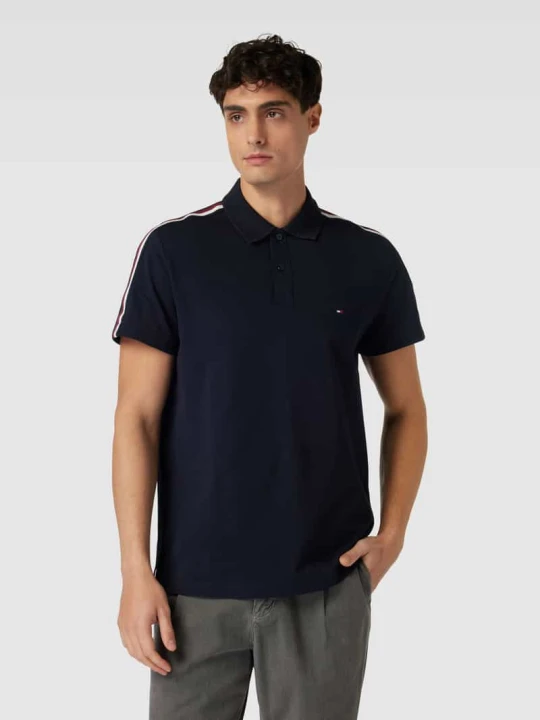 Zdjęcie produktu Koszulka polo o kroju regular fit z paskami w kontrastowym kolorze Tommy Hilfiger