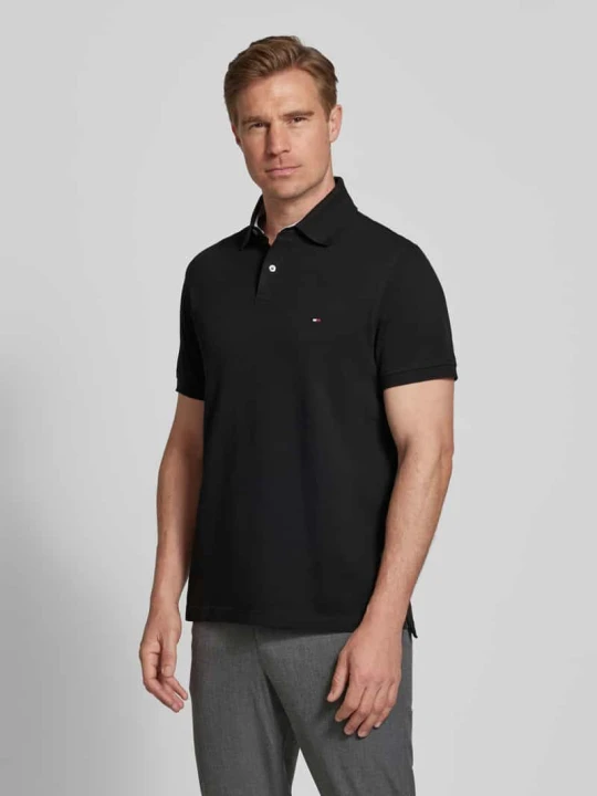 Zdjęcie produktu Koszulka polo o kroju regular fit z piki Tommy Hilfiger Czarny