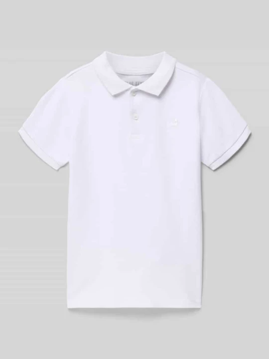 Zdjęcie produktu koszulka polo o kroju regular fit z wyhaftowanym logo BLUE SEVEN Biały