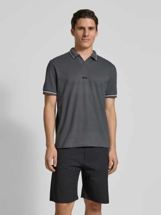 Zdjęcie produktu Koszulka polo o kroju regular fit z wyhaftowanym logo Boss Ciemnoszary