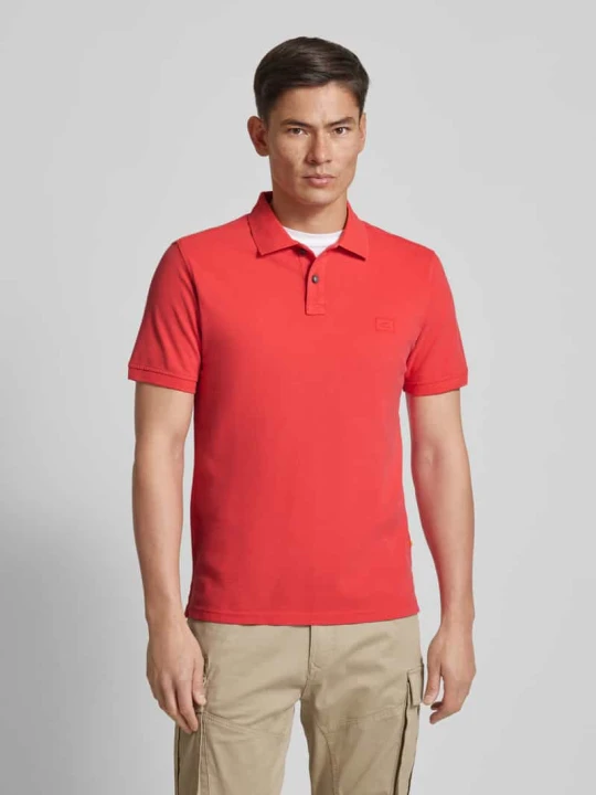 Zdjęcie produktu Koszulka polo o kroju regular fit z wyhaftowanym logo Camel Active Koralowy