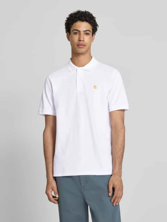 Zdjęcie produktu koszulka polo o kroju regular fit z wyhaftowanym logo Carhartt WIP Biały