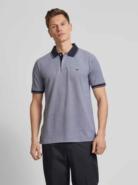 Zdjęcie produktu Koszulka polo o kroju regular fit z wyhaftowanym logo FYNCH-HATTON Granatowy