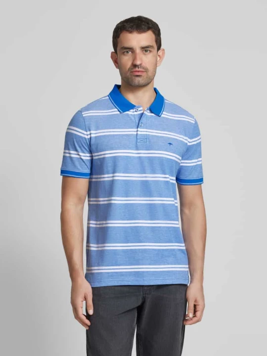 Zdjęcie produktu Koszulka polo o kroju regular fit z wyhaftowanym logo FYNCH-HATTON Królewski niebieski