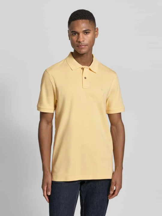 Zdjęcie produktu koszulka polo o kroju regular fit z wyhaftowanym logo FYNCH-HATTON Żółty