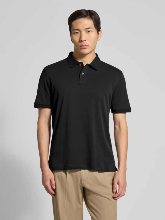 Zdjęcie produktu koszulka polo o kroju regular fit z wyhaftowanym logo FYNCH-HATTON Czarny