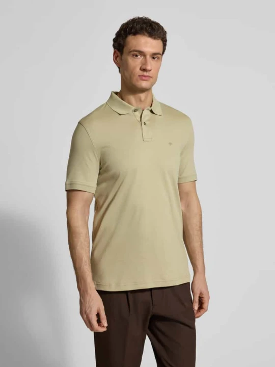Zdjęcie produktu koszulka polo o kroju regular fit z wyhaftowanym logo FYNCH-HATTON Jasnozielony